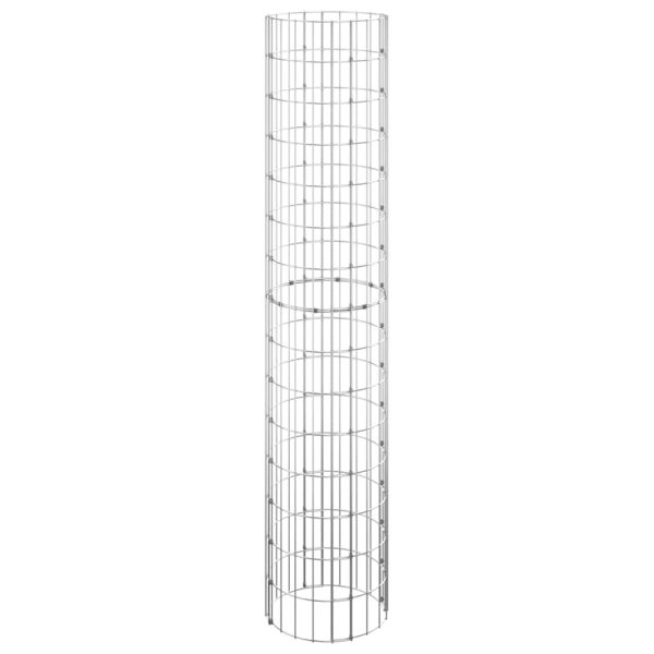 Stâlp de gabion, Ø30×150 cm, oțel galvanizat, circular