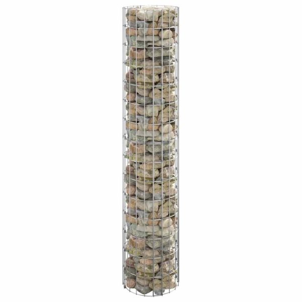 Stâlp de gabion, Ø30×150 cm, oțel galvanizat, circular