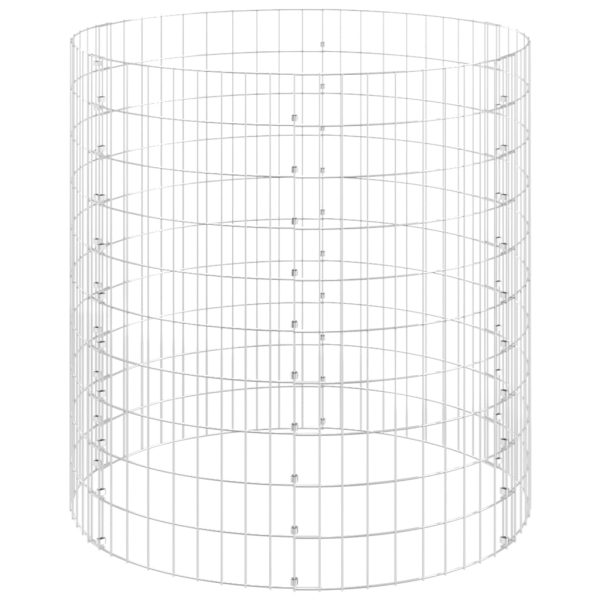 Stâlp de gabion, Ø100×100 cm, oțel galvanizat, circular