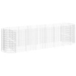 Strat înălțat gabion, 400x100x100 cm, fier galvanizat