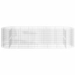 Strat înălțat gabion, 400x100x100 cm, fier galvanizat