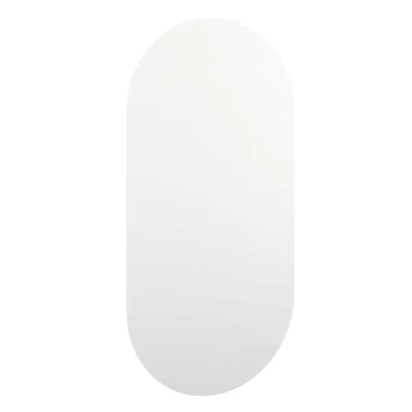 Oglindă cu lumini LED, 60×30 cm, sticlă, oval