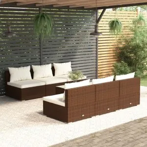 Set mobilier de grădină cu perne