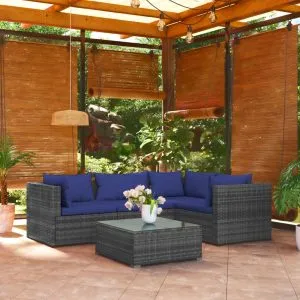 Set mobilier de grădină cu perne