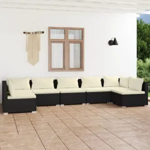 Set mobilier de grădină cu perne