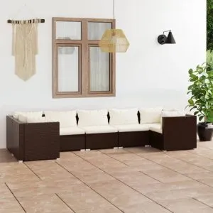 Set mobilier de grădină cu perne