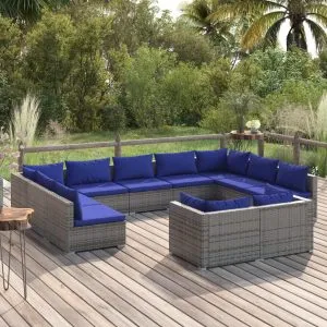 Set mobilier de grădină cu perne