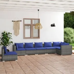 Set mobilier de grădină cu perne
