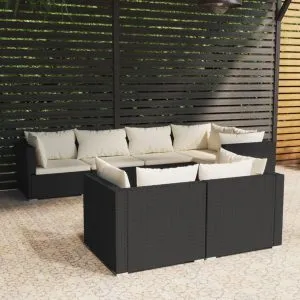 Set mobilier de grădină cu perne