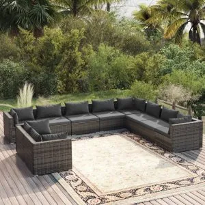 Set mobilier de grădină cu perne