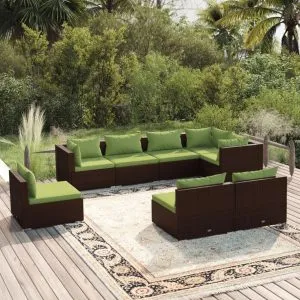 Set mobilier de grădină cu perne