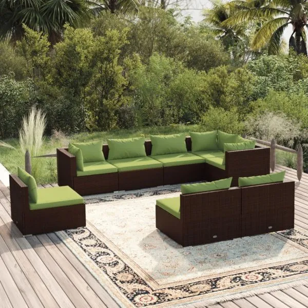 Set mobilier de grădină cu perne