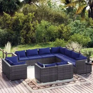 Set mobilier de grădină cu perne