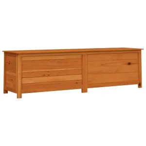 Cutie de perne de exterior maro 200x50x56 cm lemn masiv brad
