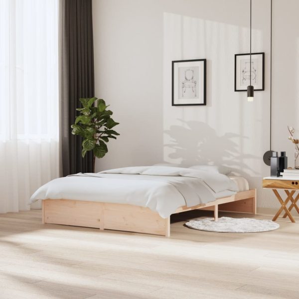 Cadru de pat King Size, 150×200 cm, lemn masiv