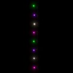 Instalație cu 300 LED-uri, pastel multicolor, 30 m, PVC