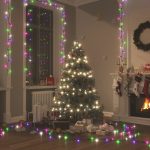 Instalație cu 300 LED-uri, pastel multicolor, 30 m, PVC