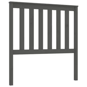 Tăblie de pat, gri, 96x6x101 cm, lemn masiv de pin