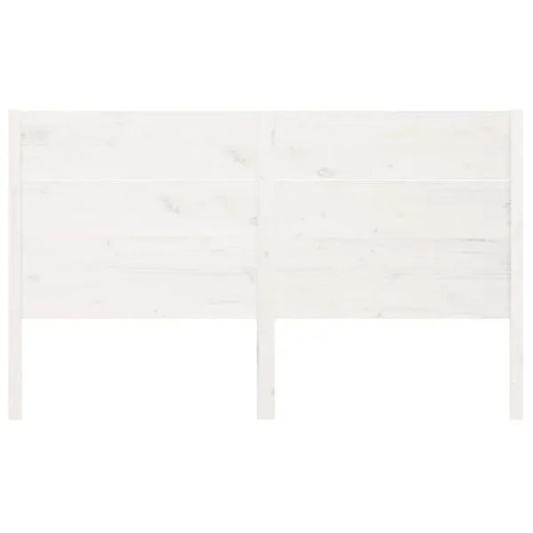 Tăblie de pat, alb, 186x4x100 cm, lemn masiv de pin