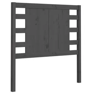 Tăblie de pat, gri, 106x4x100 cm, lemn masiv de pin