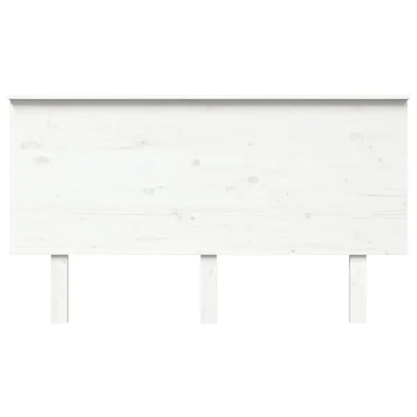 Tăblie de pat, alb, 144x6x82,5 cm, lemn masiv de pin