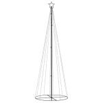 Brad de Crăciun conic, 310 LED-uri, alb cald, 100×300 cm