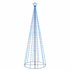 Brad de Crăciun conic, 310 LED-uri, albastru, 100×300 cm