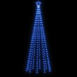 Brad de Crăciun conic, 310 LED-uri, albastru, 100×300 cm