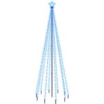 Brad de Crăciun, 310 LED-uri albastre, 300 cm, cu țăruș
