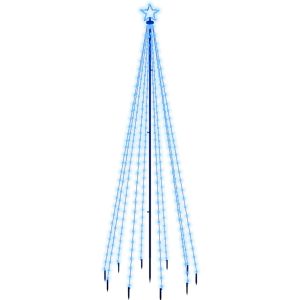 Brad de Crăciun, 310 LED-uri albastre, 300 cm, cu țăruș