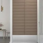 Panouri perete 12 buc. cappuccino 60×15 cm piele eco 1,08 m²