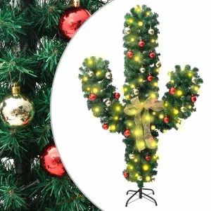 Cactus de Crăciun cu suport și LED