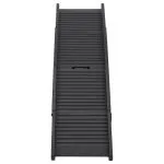 Rampă pliabilă pentru câini, negru, 153x40x12,5 cm, plastic