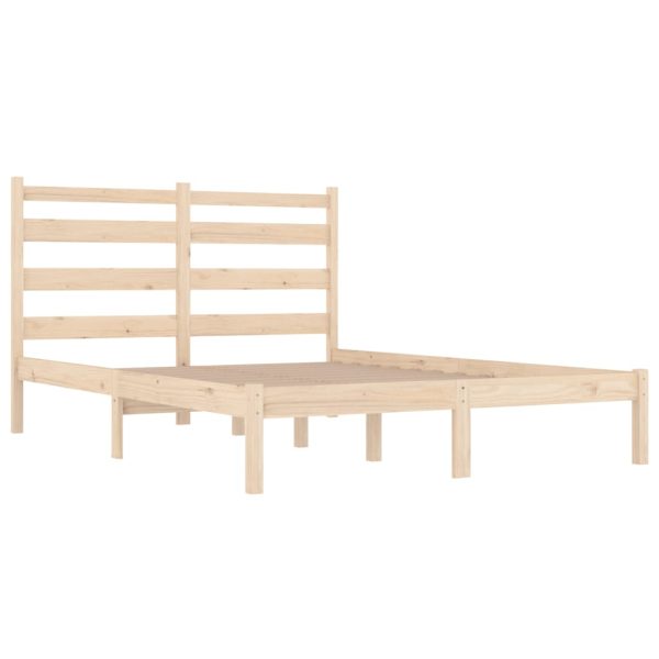 Cadru de pat, 140×200 cm, lemn masiv de pin