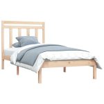 Cadru de pat single, 90×190 cm, lemn masiv