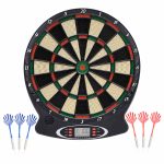 Placă electrică de darts cu săgeți din polipropilenă neagră