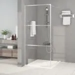 Paravan duș walk-in argintiu 90×195 cm sticlă ESG transparentă