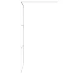 Paravan duș walk-in, alb, 90×195 cm, sticlă ESG transparentă