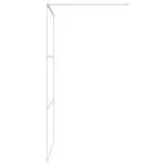 Paravan duș walk-in, alb, 115×195 cm, sticlă ESG transparentă