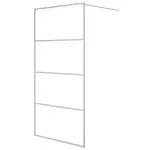 Paravan duș walk-in argintiu 100×195 cm sticlă ESG transparentă