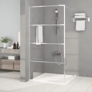 Paravan duș walk-in argintiu 100×195 cm sticlă ESG transparentă