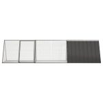 Cușcă pentru iepuri antracit 302,5×80,5×71 cm oțel galvanizat