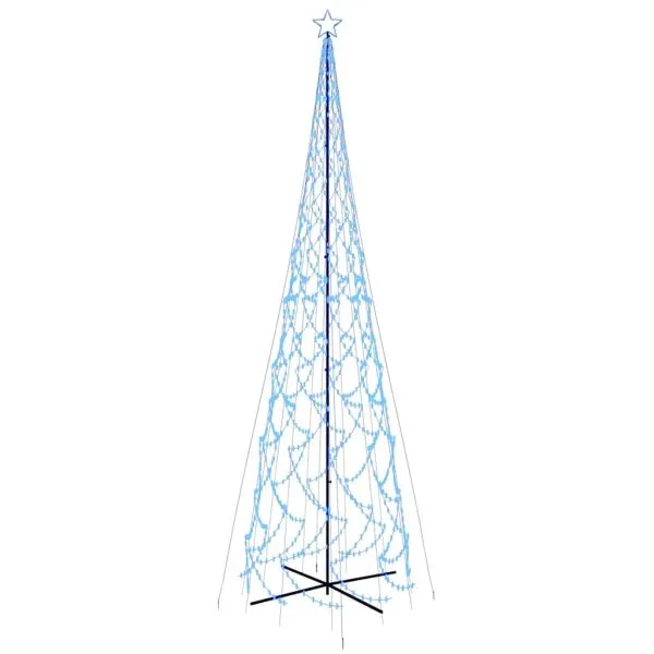Brad de Crăciun conic, 3000 LED-uri, albastru, 230×800 cm