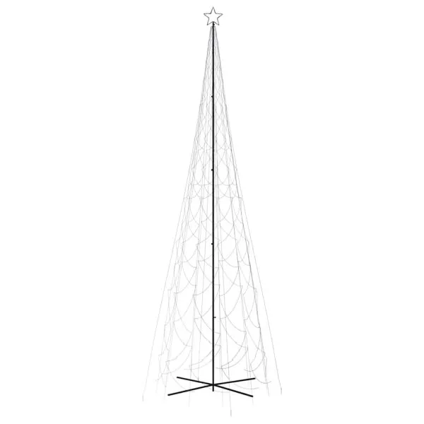 Brad de Crăciun conic, 3000 LED-uri, albastru, 230×800 cm