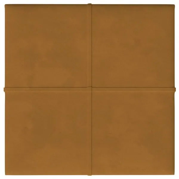 Panouri de perete 12 buc. maro 30×30 cm catifea 1,08 m²