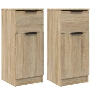 Dulapuri, 2 buc., stejar sonoma, 30x30x70 cm, lemn compozit