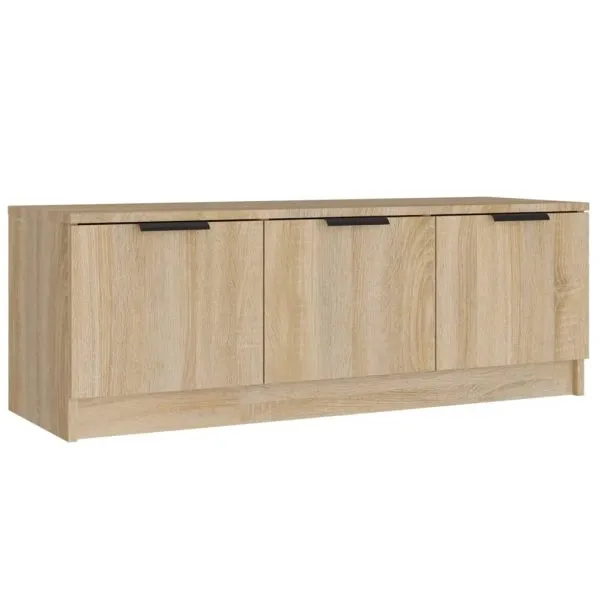 Comodă TV, stejar sonoma, 102x35x36,5 cm, lemn prelucrat