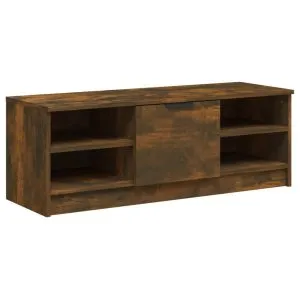 Comodă TV, stejar fumuriu, 102×35,5×36,5 cm, lemn compozit