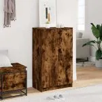 Pantofar, stejar fumuriu, 59x35x100 cm, lemn compozit