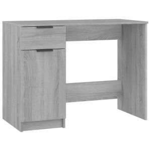 Birou, gri sonoma, 100x50x75 cm, lemn compozit
